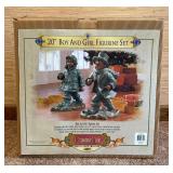 Brand New 2003 "20" Boy And Girl Figurine Set"