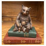 Bear & Cub on Classic Books Paperweight