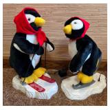 2 Animated Holiday Plush Penguins