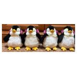 4 Russ Penguins w/ Ear Muffs