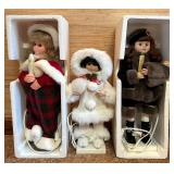 3 Animated & Illuminated Holiday Figures