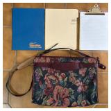 Nice Multi-colored Tapestry Style Brief Case