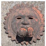 15" Pottery Sun Decor/Birdbath