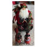 Christmas Red Birds & Santa