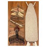 Nice Ironing Board & Hangers
