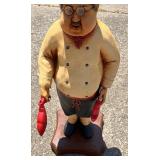 Decorative Chief With Lobster Claws in Hand
