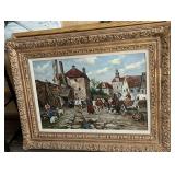 ORIGINAL Oil Painting, Austrian town of Rabensurg