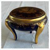 Limojes Blue Victorian Trinket Box