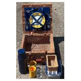 Picnic Basket w/Dish Set Up