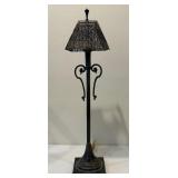 Antiqued Metal Table Lamp