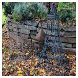 5 Pieces of Metal Garden Decor