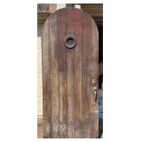 Wooden Hobbit House Door