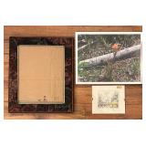 Tapestry Frame, Flower Photo & Paris Print