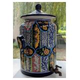 Signed HP Talavera 15½" Beverage Dispenser