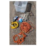 Tub Full of Heavy/Light Duty Extension Cords