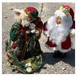 Christmas Bear Santa and Santa