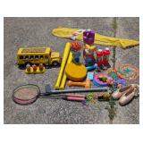 Assortment of Toys in Tote Bag