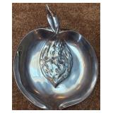 Unique Mariposa Peach Aluminum Serving Bowl