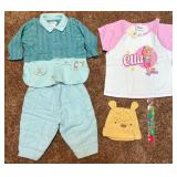 Small Lot Of Baby Clothes & A Toothbrush