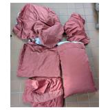 Queen Size Terra Cotta Shooet Set w/Pillow