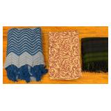 3 Nice Multi-colored Blankets