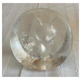 Lead Crystal Carved Cat Paperweight
