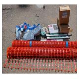 Safety Fence, Tarps, Marking Flags, Tool Racks