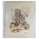 Vintage "Tower Bridge London" by Jan Korthals