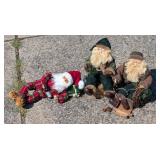 3 Pieces of 12"  Santa Decor
