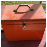Black & Decker Orange Metal Box w/Saw