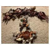 Decorative Fall-Themed Swag & Small Wreath