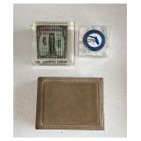 Suede Wallet, Desk Weights