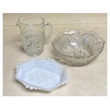 Glass Pitcher, Candy Dish, Small Candy Bowl