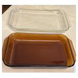 2 Fire King Square Casserole Dishes