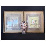 Chinese & Japanese Decor Lot, Imari Porcelain Vase