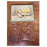 Cub Scout, VTG Wood Picture