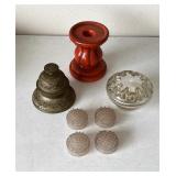 Incense Burner, Frogs, Candleholder