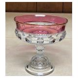 VTG Kings Crown Thumbprint Compote