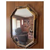 Vintage Beveled Octagonal Wall Mirror 30" x 43"