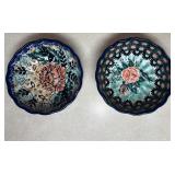 Polish Pottery Unikat scalloped bowl