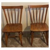Pair of Vintage Paul McCobb Maple Dining Chairs