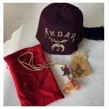 Vintage Akdar Shriners fez hat