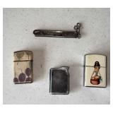 Vintage Lighters & Small Knife