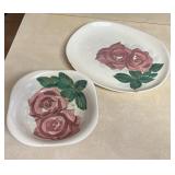 Red Wing Pottery Rose Dishes