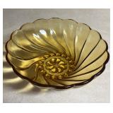 VTG Hazel Atlas Amber Serving Bowl