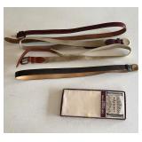2 Leather Belts/2 Woven Belts. Mens 38