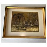 Vintage "Old Red Bank" Art Print