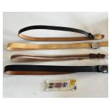 2 Leather Belts/2Woven Belts  Mens 38