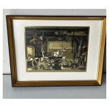 Vintage "Old Boat Works" Foil Print