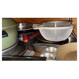 Baking Pans, Strainers, Cutting Board, Pot & Pan